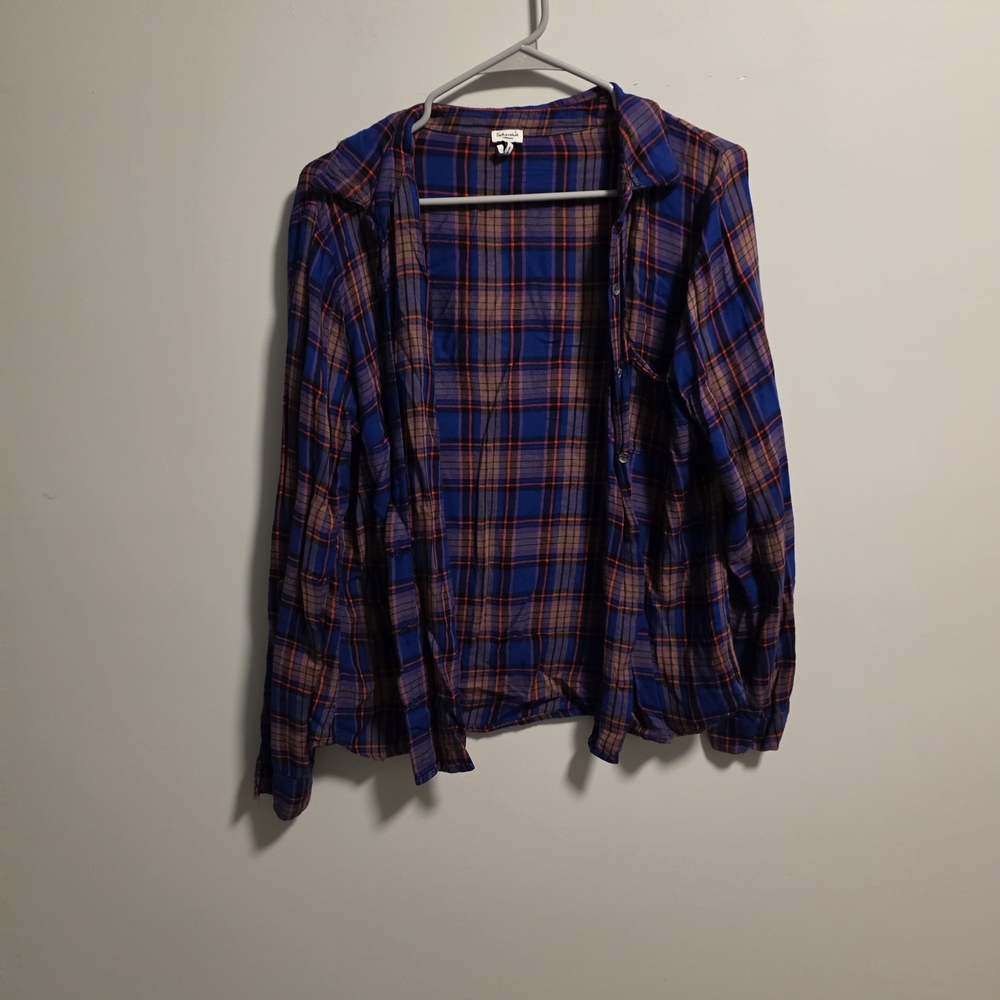 Womens Button Down Flannel Pattern